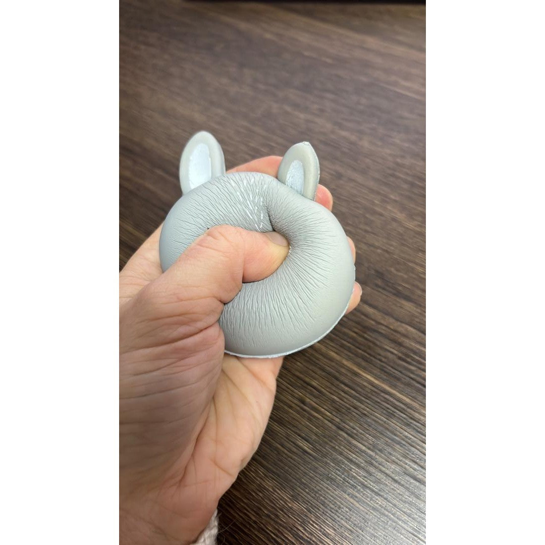 Jucarie Squishy Anti-Stres, Creștere Lentă, Spumă PU Parfumată, Model Pisică, Gri