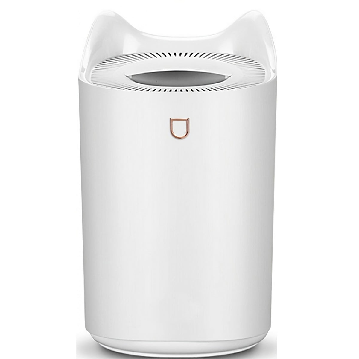 Umidificator de Aer cu Duza Dubla, Capacitate 3L, Umplere Superioara, Lumina Ambientala 7 Culori, Silentios 35dB, Oprire Automata, Alimentare USB, ABS si PP, Alb