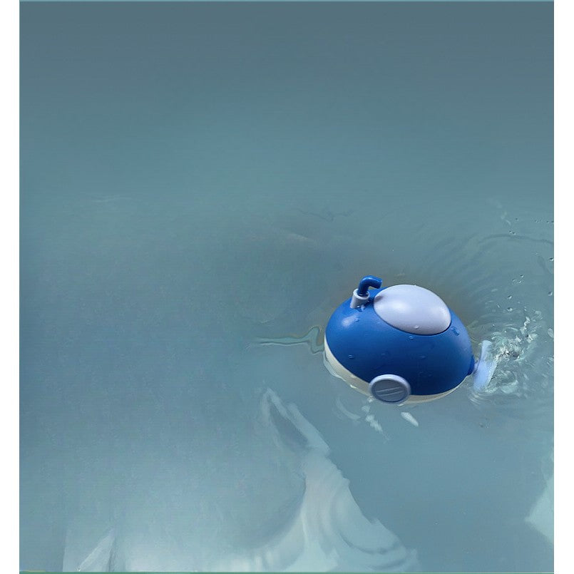 Jucarie De Baie Submarin Pentru Copii, Mecanism Cu Cheita, Plastic, 11x8.5 Cm, Albastru