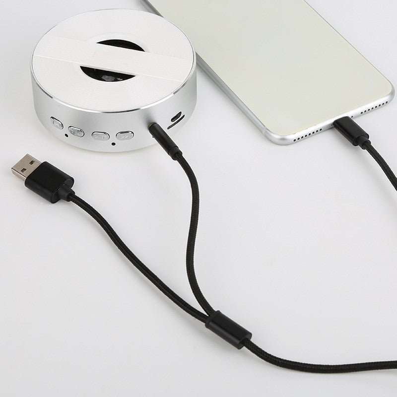 Cablu Adaptor 2 In 1 Audio Si Incarcare, Jack Auxiliar 3.5 mm Si Lightning, Conectori Placati Cu Aur, Compatibil iPhone, 1 m, Negru