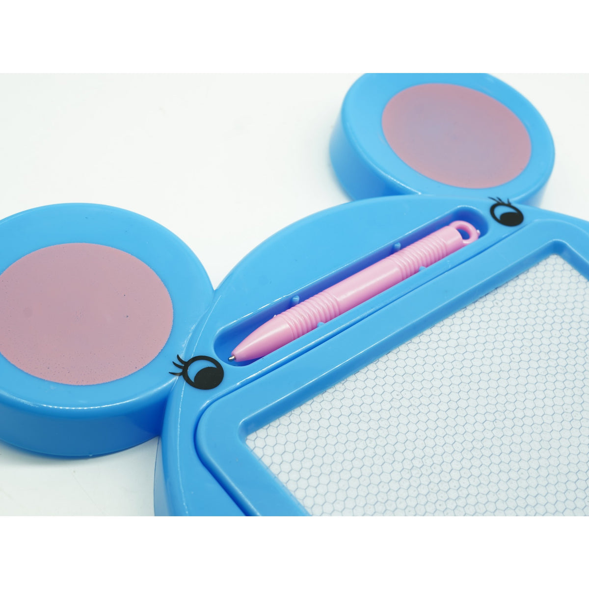 Tabla Magnetica pentru Desen si Scris, Forma Soricel cu Pix Inclus, Ecran Sterge-si-Rescrie, Jucarie Educativa si Interactiva, Plastic, 23x26.5 cm, Albastru