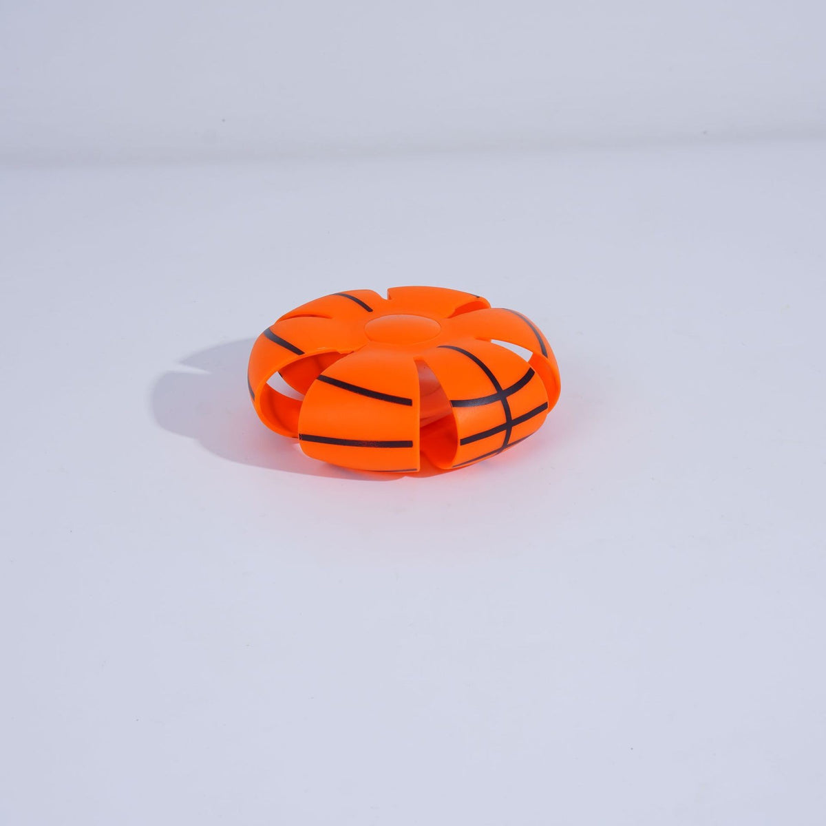 Minge UFO Zburătoare Interactivă, Transformabilă Dinminge În Disc, Cauciuc Cu Lumini LED, Basketball, Alb și Roșu, 8 cm