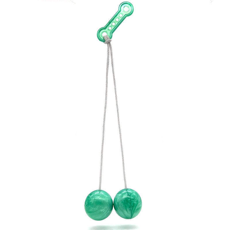 Jucarie Interactiva Cu Bile Clackers Ball, Antistres Pentru Dezvoltare Motorie, Plastic Rezistent, Verde, 40 mm