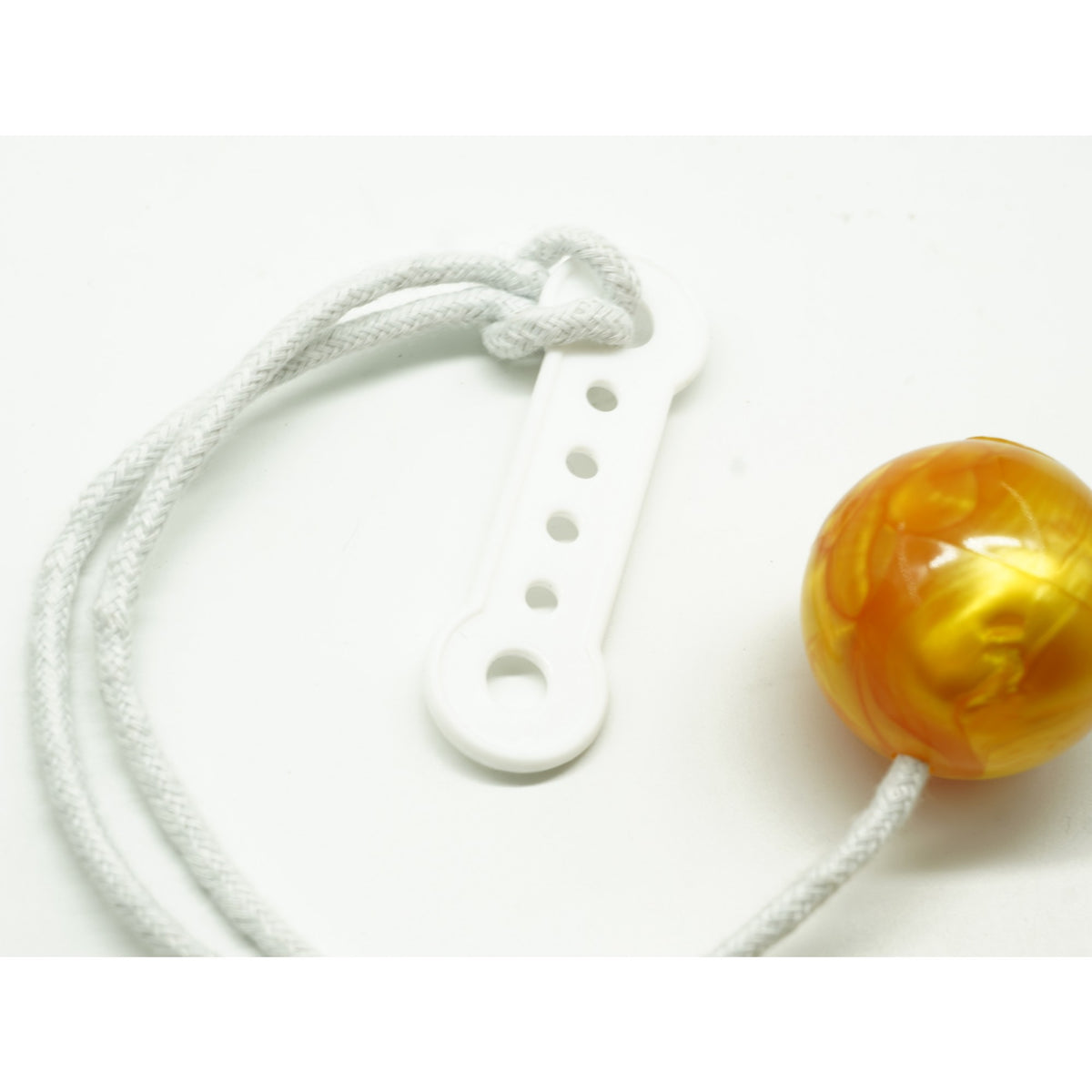 Jucarie Interactiva Cu Bile Clackers Ball, Antistres Pentru Dezvoltare Motorie, Plastic, Galben, 40 mm