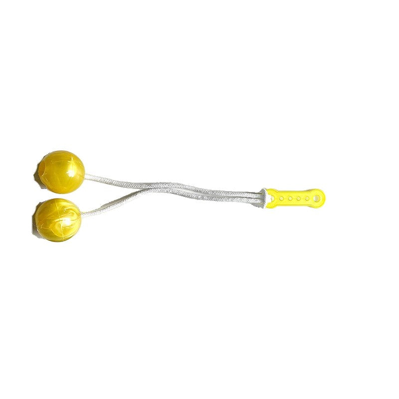 Jucarie Interactiva Cu Bile Clackers Ball, Antistres Pentru Dezvoltare Motorie, Plastic, Galben, 40 mm