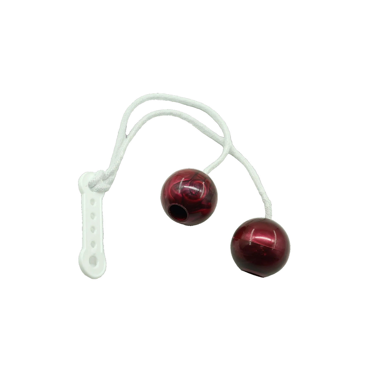 Jucarie Interactiva Clackers Ball, Antistres Pentru Dezvoltare Motorie, Plastic Rezistent, Visiniu, 40 mm