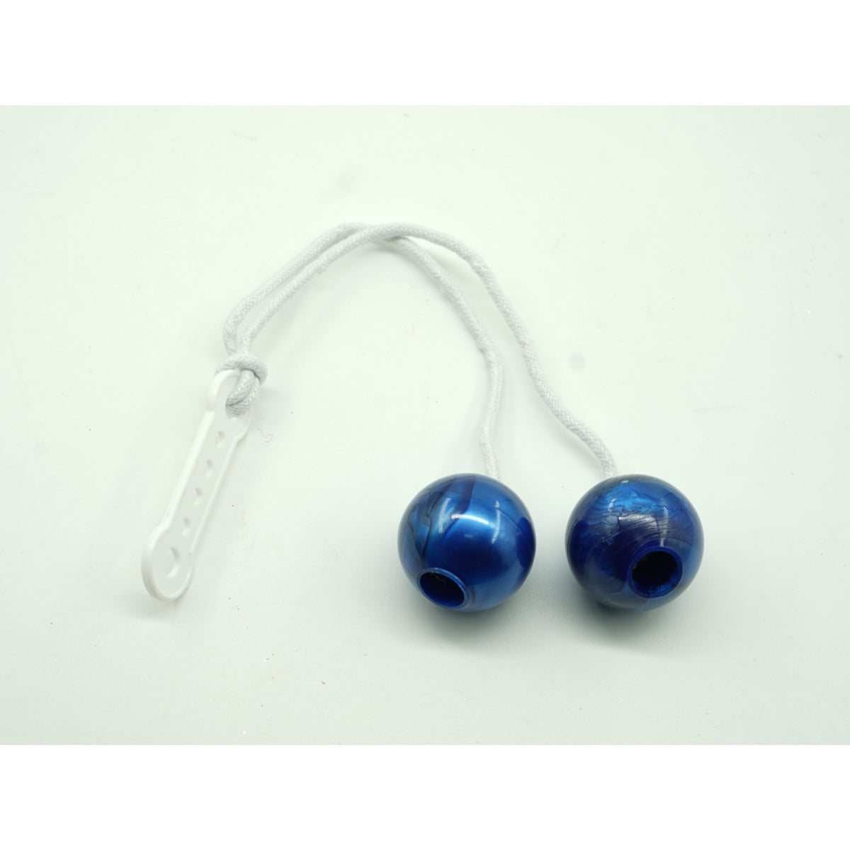 Jucarie Interactiva Clackers Ball, Antistres Pentru Dezvoltare Motorie, Plastic Rezistent, Albastru, 40 mm