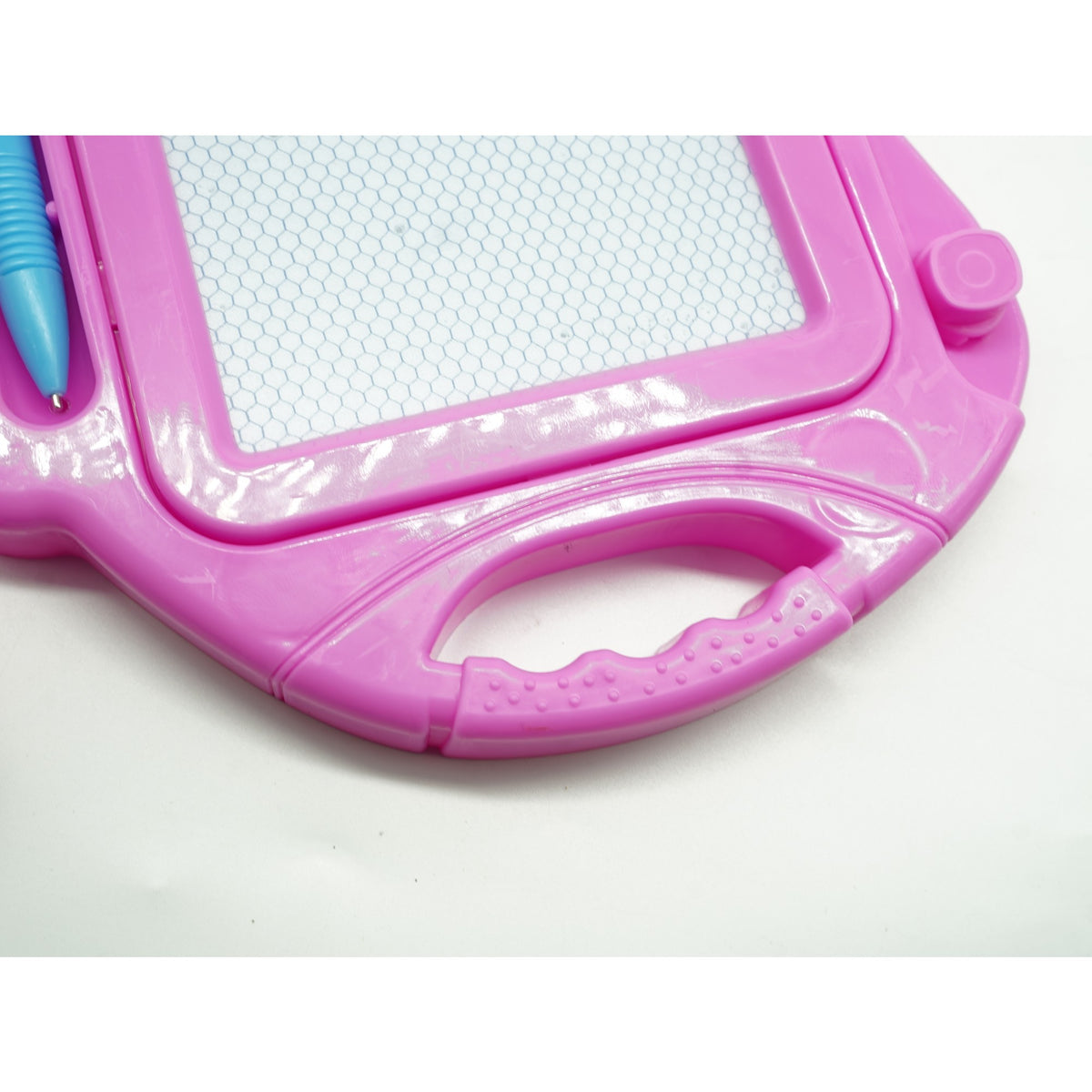 Tabla Magnetica pentru Desen si Scris, Functie Masuta cu 4 Picioare Detasabile, Ecran Stergere Rapida, Include Pix cu Snur, Plastic, 29x22.5 cm, Roz