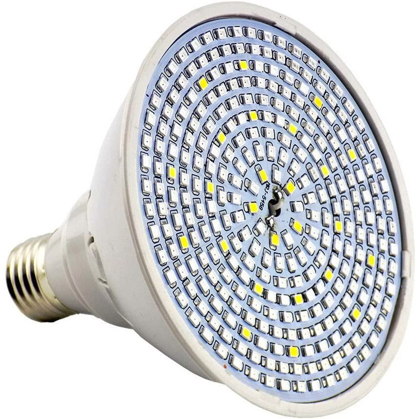 Lampa LED Pentru Cresterea Plantelor De Interior, Cap Dublu Ajustabil, Spectru Rosu Si Albastru, 290 LED-uri, Fixare Cu Clips, 46x11.5x9.2 cm
