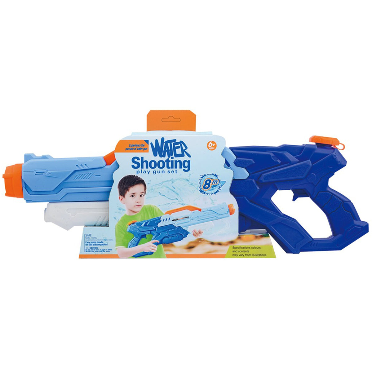 Pistol Cu Apa Pentru Copii Si Adulti, Pompa Cu Inalta Presiune, Jucarie Pentru Piscina Si Plaja, Rezervor Mare 1500 ml, Albastru, Varsta 6 Ani+