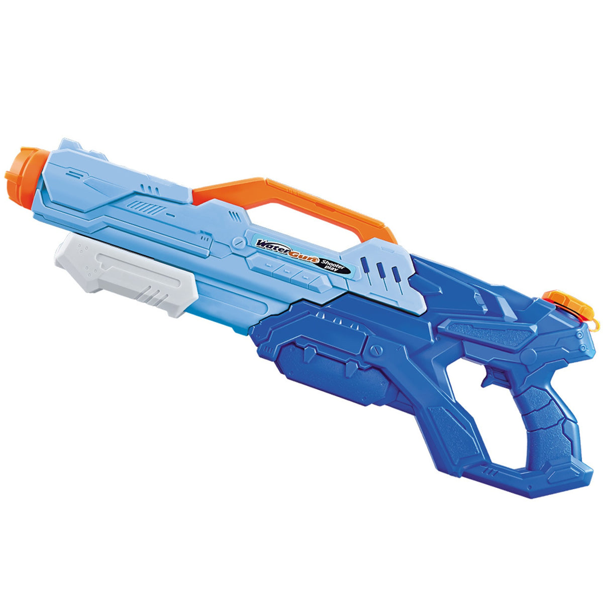 Pistol Cu Apa Pentru Copii Si Adulti, Pompa Cu Inalta Presiune, Jucarie Pentru Piscina Si Plaja, Rezervor Mare 1500 ml, Albastru, Varsta 6 Ani+