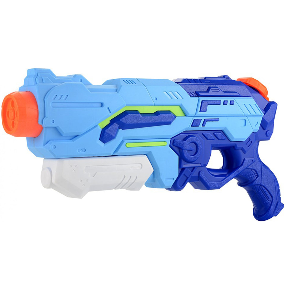 Pistol cu Apa pentru Copii si Adulti, Jucarie de Vara cu Pompa de Inalta Presiune pentru Piscina sau Plaja, Rezervor Mare Anti-Scurgere, Capacitate 1200 ml, Albastru, Varsta 6 Ani+