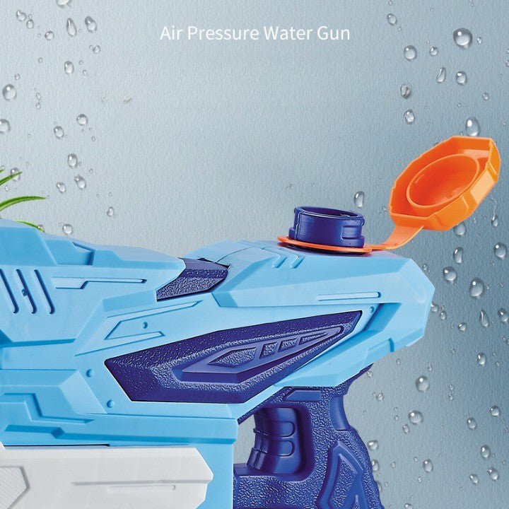 Pistol cu Apa pentru Copii si Adulti, Jucarie pentru Piscina si Plaja cu Pompa de Inalta Presiune, 3 Duze de Pulverizare, Rezistent la Scurgeri, 300 ml, Albastru, 6 Ani+