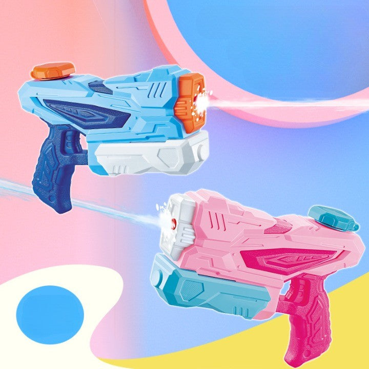 Pistol cu Apa pentru Copii si Adulti, Jucarie de Vara cu Pompa de Inalta Presiune, 3 Duze de Pulverizare, Design Anti-Scurgere, Plastic Rezistent, 6 Ani+, Roz, 300 ml