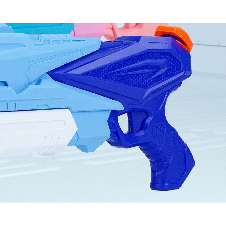 Pistol cu Apa pentru Copii si Adulti, Pompa de Inalta Presiune cu 3 Duze, Jucarie pentru Piscina si Plaja, Plastic Rezistent, Rezervor 770 ml, Albastru, 6 Ani+