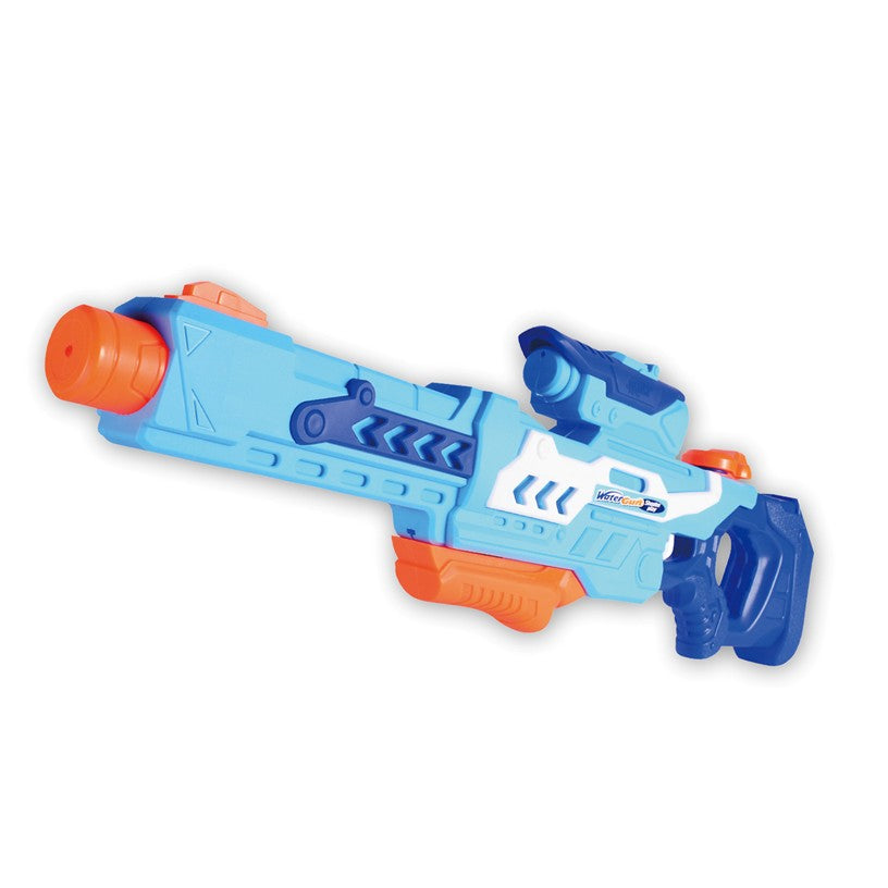 Pistol Cu Apa Pentru Copii Si Adulti, Mecanism Cu Pompa Si Rezervor Mare, Plastic Rezistent, 1200 ML, Albastru, 6 Ani+