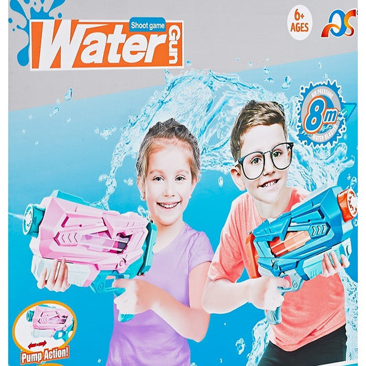 Pistol cu Apa pentru Copii si Adulti, Jucarie de Vara cu Pompa de Inalta Presiune si Rezervor de Mare Capacitate, Quick Fill, Albastru, 600 ml