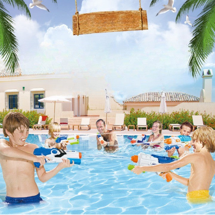 Pistol cu Apa pentru Copii si Adulti, Jucarie de Vara cu Pompa de Inalta Presiune pentru Piscina sau Plaja, Rezervor 600 ml, Multicolor, Varsta 6 ani+