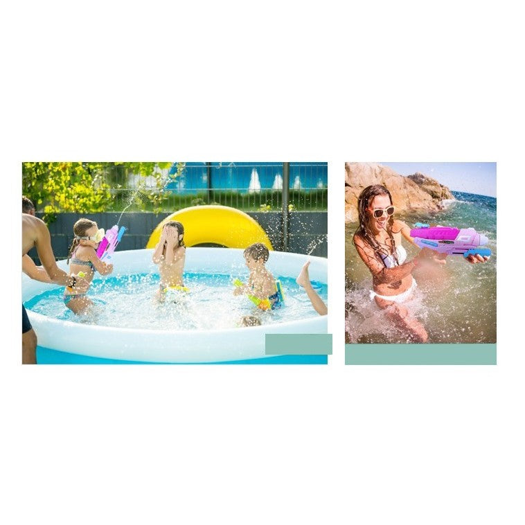 Pistol cu Apa pentru Copii si Adulti, Mecanism cu Pompa de Inalta Presiune, Jucarie pentru Piscina si Plaja, Rezervor 600 ml, Roz, Varsta 6 Ani+