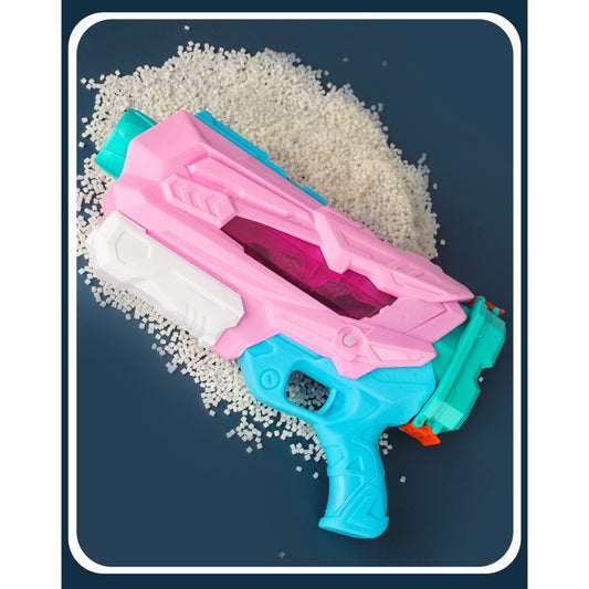 Pistol cu Apa pentru Copii si Adulti, Jucarie de Vara cu 5 Duze si Pompa de Presiune, Quick Fill, Roz, 800 ml