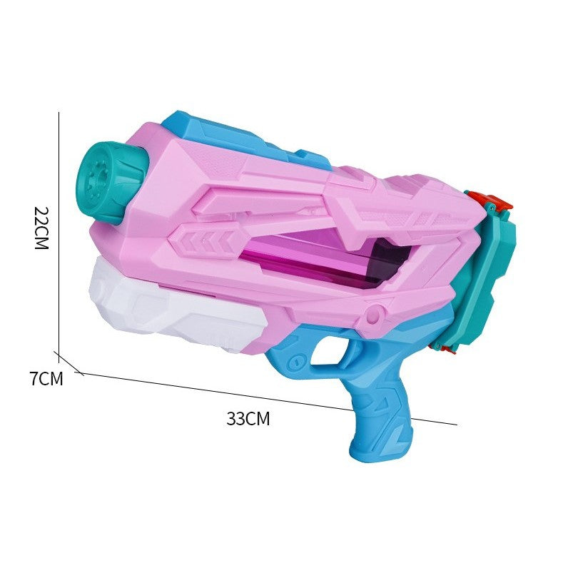 Pistol Cu Apa Pentru Copii Si Adulti, Mecanism Cu Pompa Si Incarcare Rapida, Pentru Piscina Sau Plaja, Roz, 600 ml