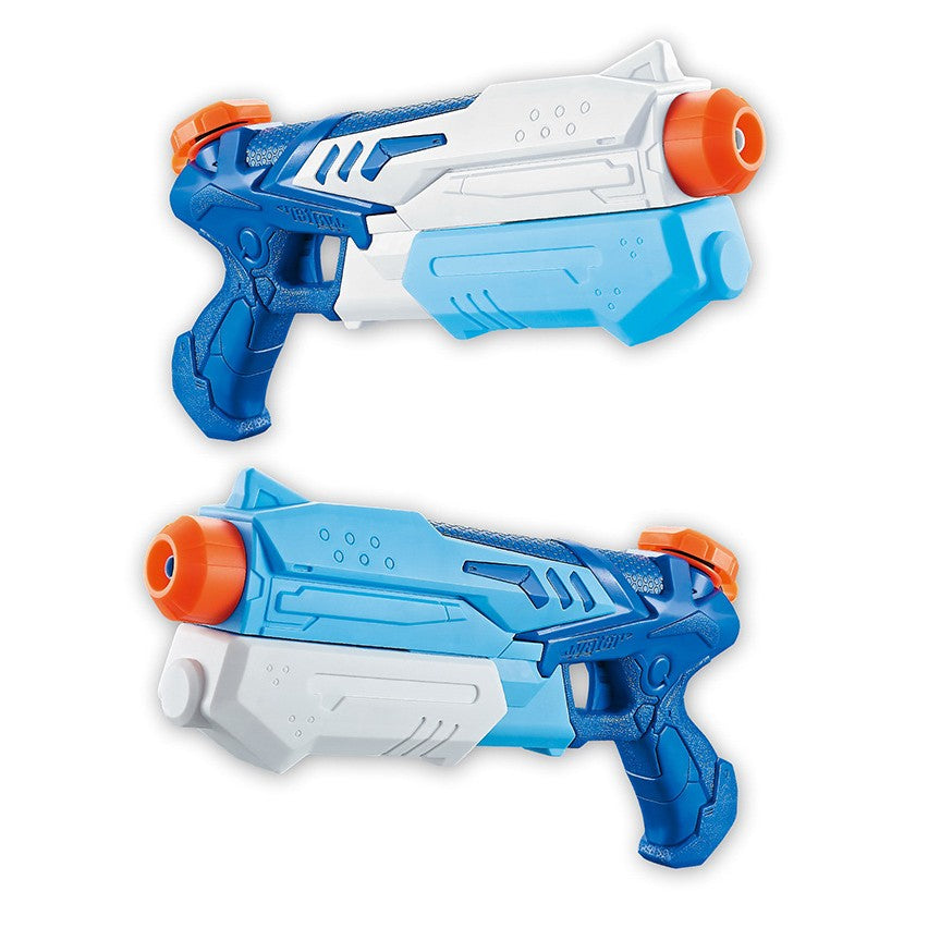 Set 4 Pistoale cu Apa pentru Copii, Jucarie de Vara cu Pompa de Inalta Presiune, pentru Piscina si Plaja, 300 ml, Albastru/Roz, Varsta 6 Ani+