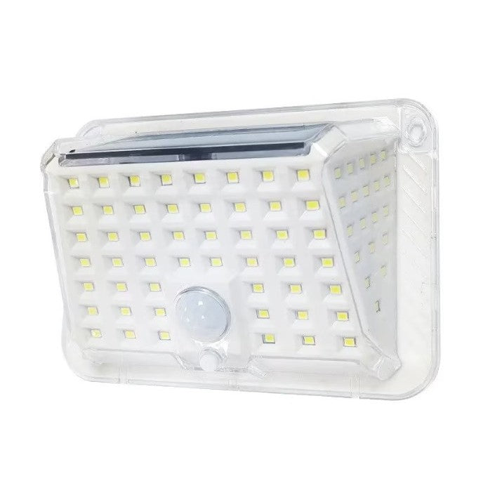 Lampa Solara de Perete, Senzor de Miscare si Lumina, 90 LED-uri SMD, Protectie IP65, Acumulator 1200mAh, Material ABS, Lumina Alb Rece, Alb