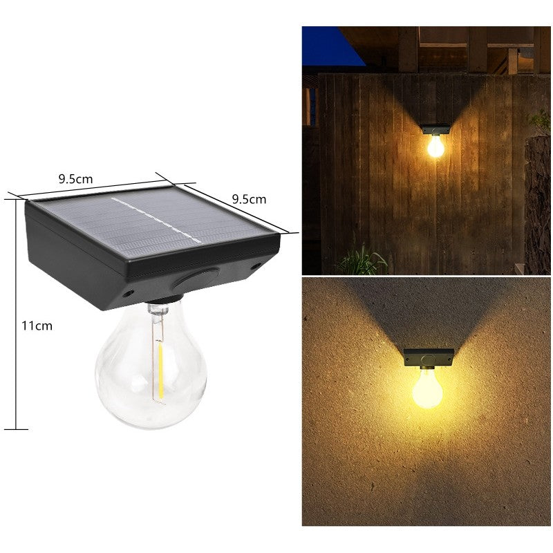 Lampa Solara de Gradina Tip Bec, Senzor de Miscare, Rezistenta la Apa IP65, Autonomie 8 Ore, Material ABS, Lumina Alba Calda, Baterie 1200 mAh, 9.5 x 11 cm