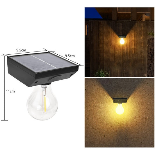 Lampa Solara de Gradina Tip Bec, Senzor de Miscare, Rezistenta la Apa IP65, Autonomie 8 Ore, Material ABS, Lumina Alba Calda, Baterie 1200 mAh, 9.5 x 11 cm