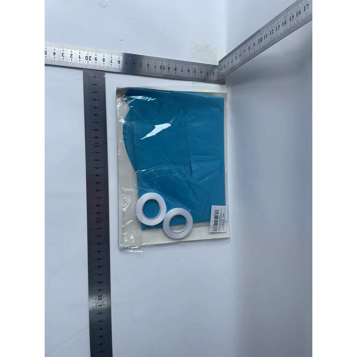 Set Baloane Folie Happy Birthday, Decoratiuni Petrecere Aniversara, Litere 40 cm, Umflare Aer sau Heliu, include Pai, Albastru Baby Blue
