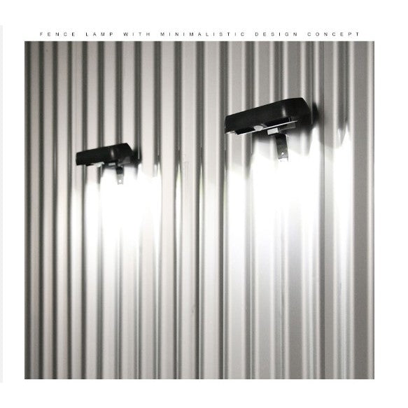 Lampa Solara LED Dreptunghiulara pentru Perete, Senzor de Miscare si Lumina, Rezistenta la Apa IP65, Acumulator 2200mAh, ABS, 18 x 7 cm, Lumina Alb Rece, Negru