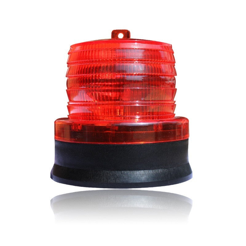 Lampa de Avertizare cu LED Rosu Intermitent, Incarcare Solara, Rezistenta la Apa IP65, Panou Solar Incorporat, 1.2V, 11.5 x 11.6 cm, Rosu