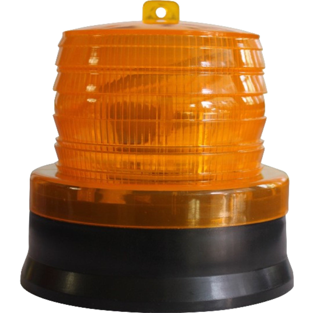 Lampa De Avertizare LED Intermitenta Cu Incarcare Solara, Girofar Santier Rezistent La Apa IP65, Panou Solar Incorporat, 1.2 V, 11.5 x 11.6 cm, Galben