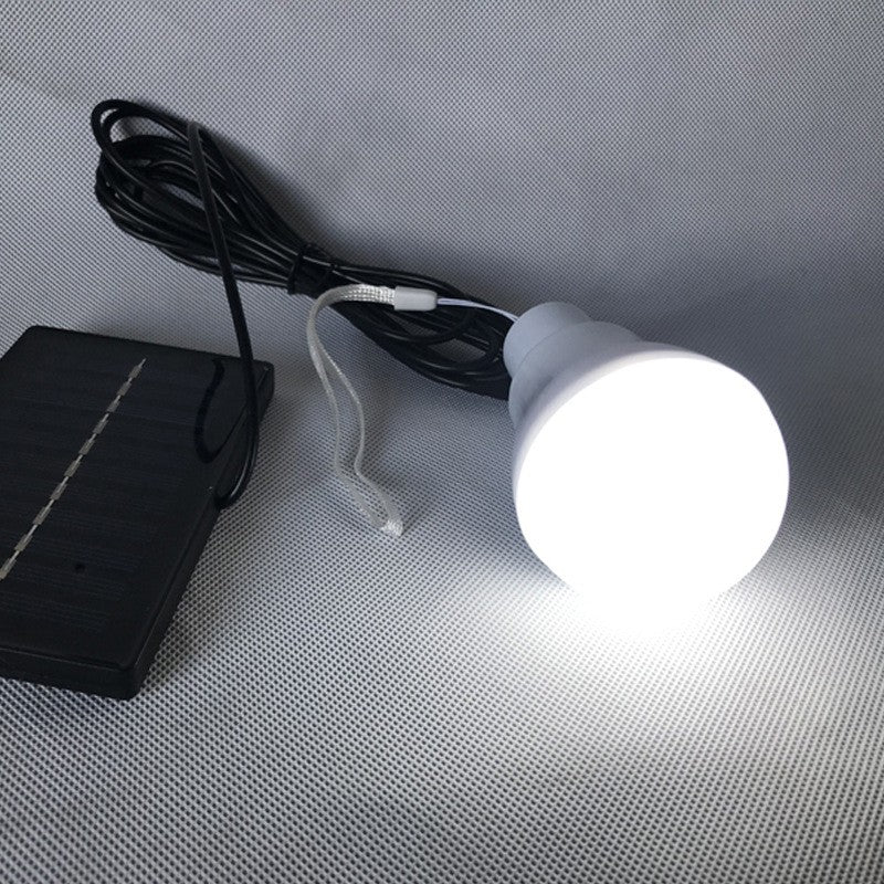 Bec Portabil cu Panou Solar, Lampa LED pentru Camping si Gradina, Utilizare Interior si Exterior, Acumulator 400 mAh, 3.6V, 6.2 x 10 cm, Alb Rece