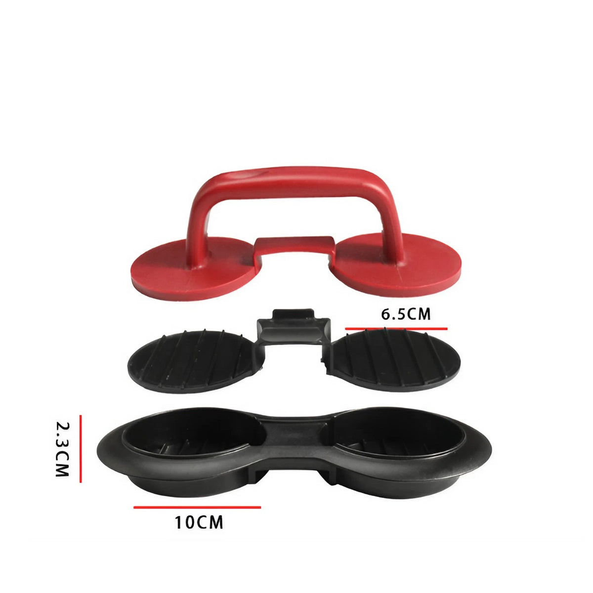 Presa Dubla Pentru Hamburgeri 2 in 1, Forma Umplere Chiftele Cu Baza Antiaderenta Detasabila, Material ABS, 20x10 cm, Negru