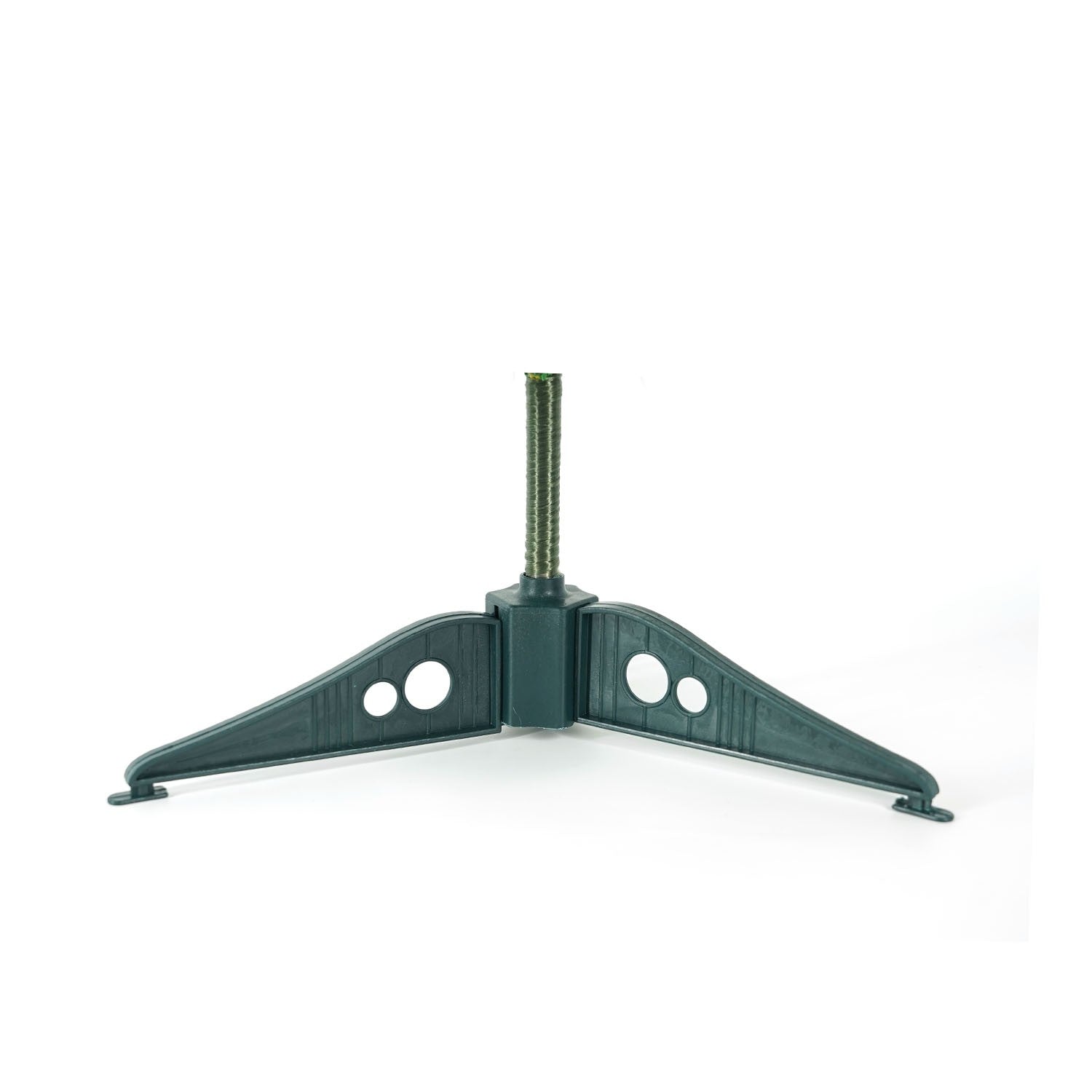 Brad Artificial Craciun Complet Impodobit, Instalatie 20 LED Alb Cald si 20 Globuri Rosii Incluse, Suport Plastic, Verde, 60 cm