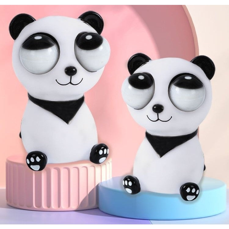 Jucărie Interactivă Antistres Panda, Efect Eye-Popping, Cauciuc Moale, Multicolor