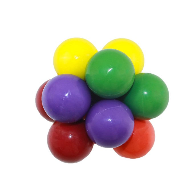 Jucarie Interactiva Antistres, Mingi Senzoriale Pentru Coordonare, Material Non-Toxic Flexibil, 5.5 x 5.5 cm, Multicolor