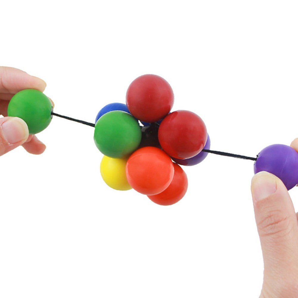 Jucarie Interactiva Antistres, Mingi Senzoriale Pentru Coordonare, Material Non-Toxic Flexibil, 5.5 x 5.5 cm, Multicolor
