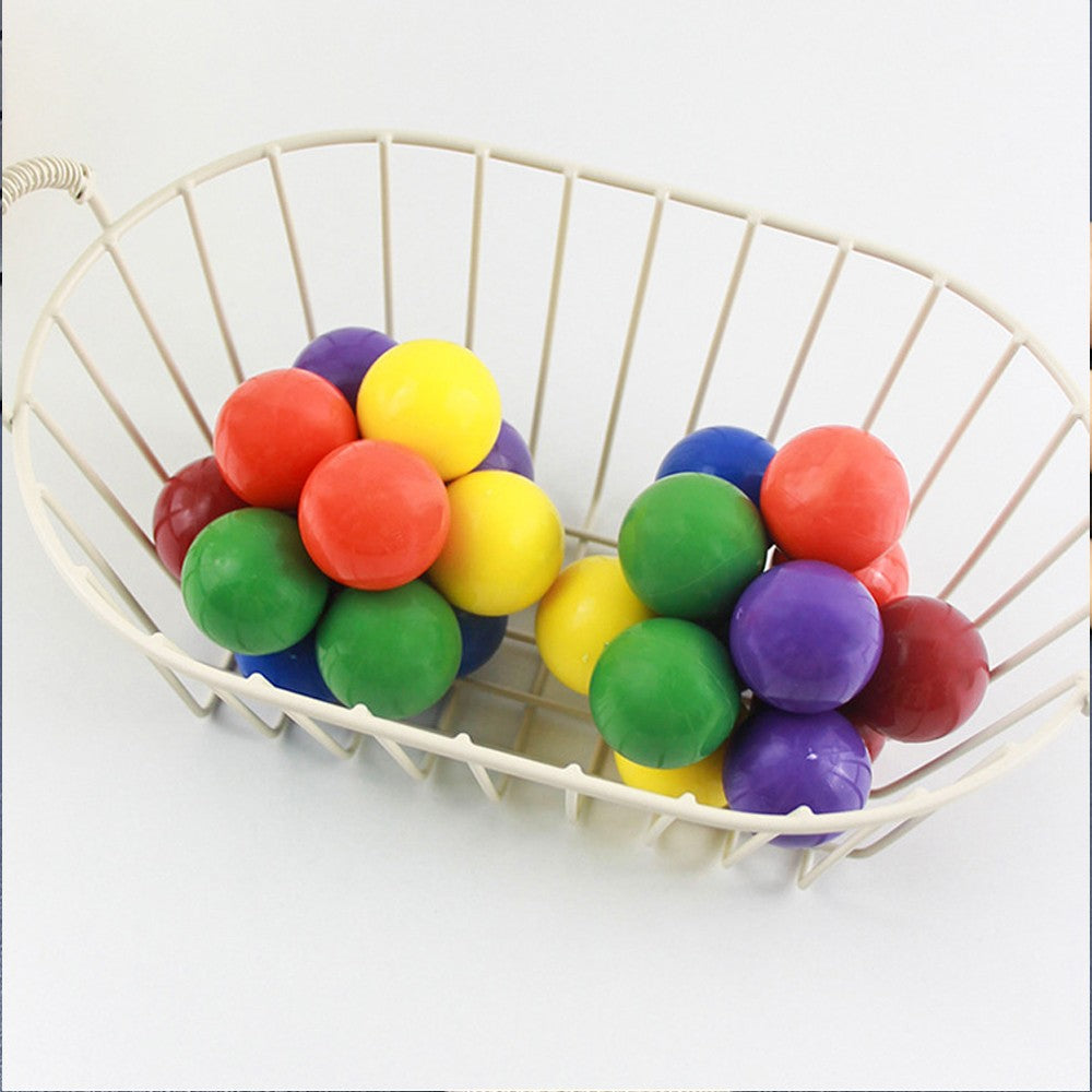 Jucarie Interactiva Antistres, Mingi Senzoriale Pentru Coordonare, Material Non-Toxic Flexibil, 5.5 x 5.5 cm, Multicolor