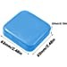 Organizator Medicamente si Vitamine, Cutie Depozitare Portabila cu 2 Compartimente, Inchidere Etansa si Glisanta, Plastic fara BPA, 6.3 x 6.3 cm, Albastru, Set 2 Bucati