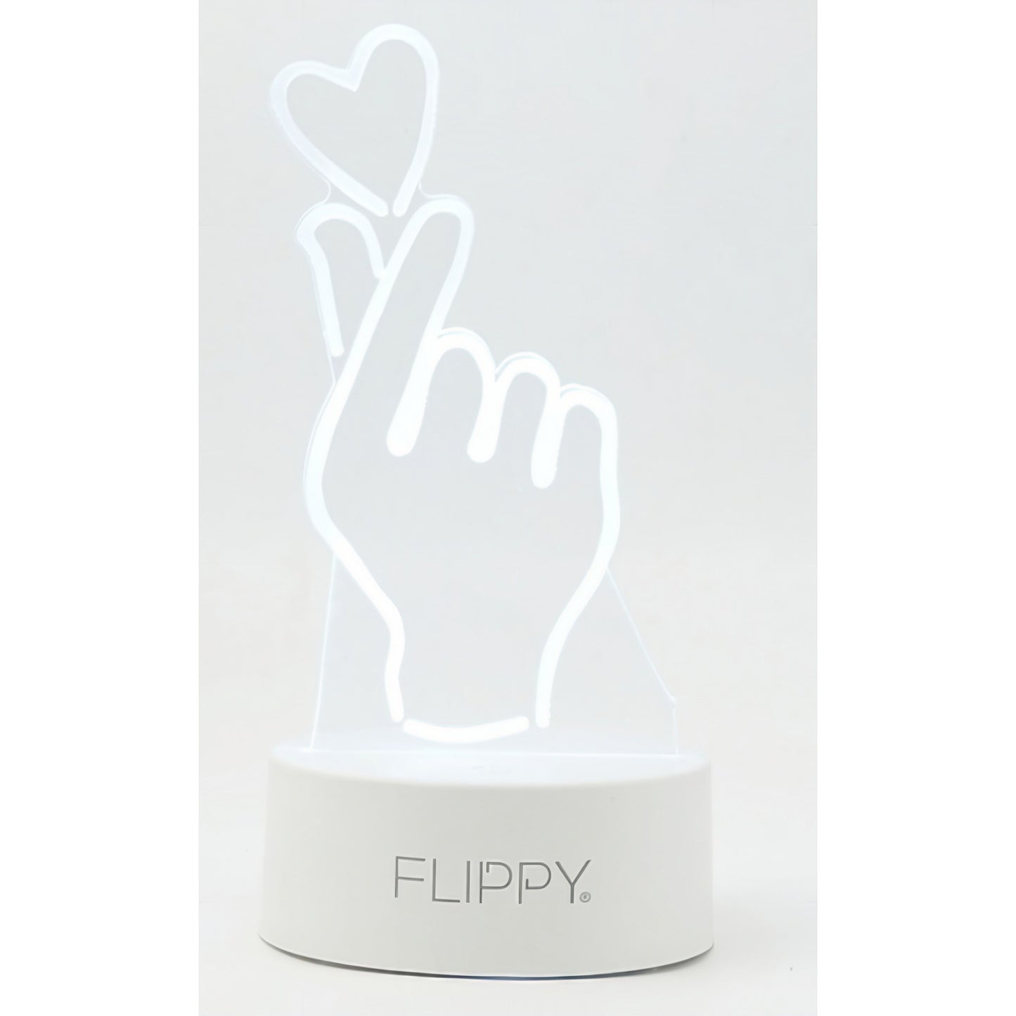 Lampa LED Decorativa 3D, Model Mana si Inima, Lumina Multicolora RGB cu Telecomanda, Alimentare USB sau Baterii, Material Acril, Alb