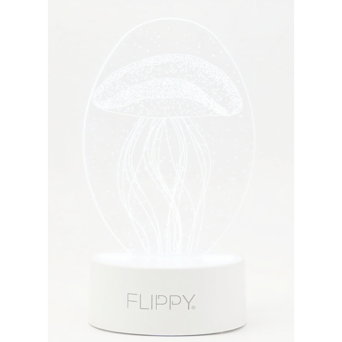 Lampă LED Decorativă 3D, Efect Meduză, Lumină Multicolară RGB, Material Acrilic, Alb