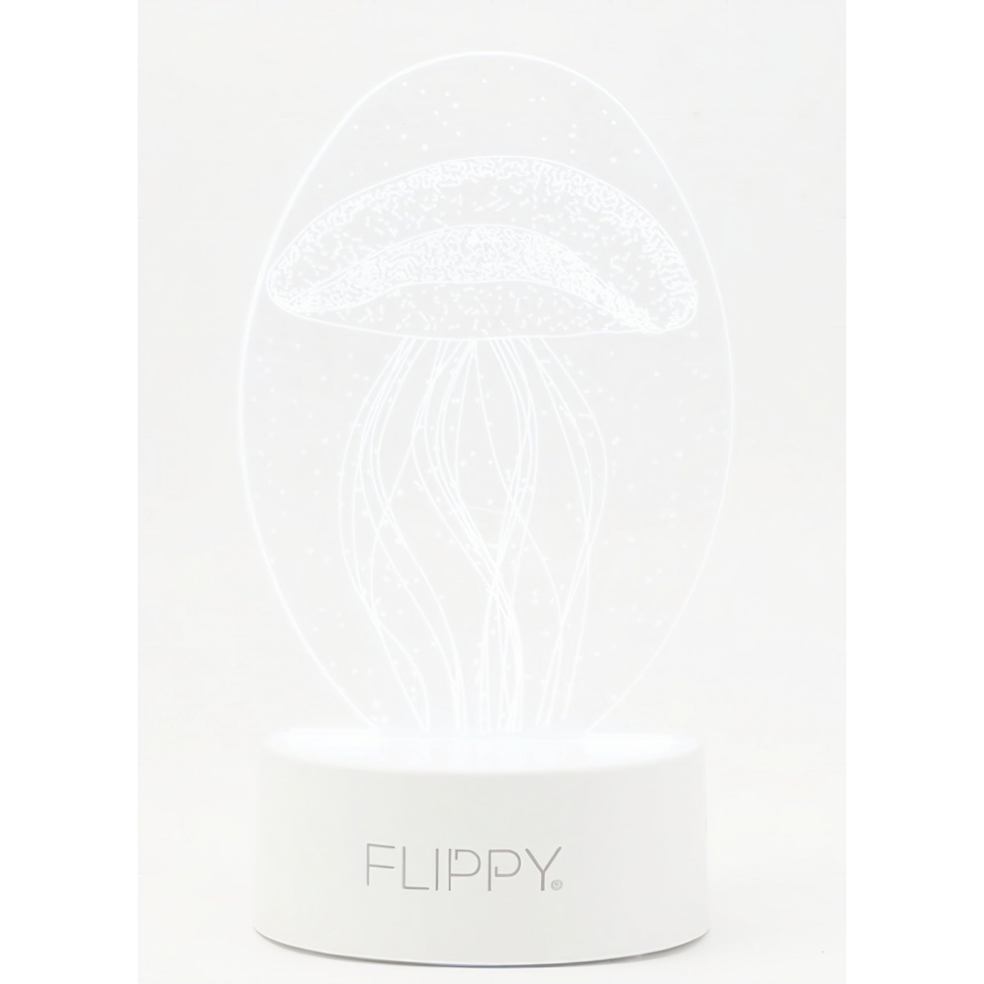 Lampă LED Decorativă 3D, Efect Meduză, Lumină Multicolară RGB, Material Acrilic, Alb