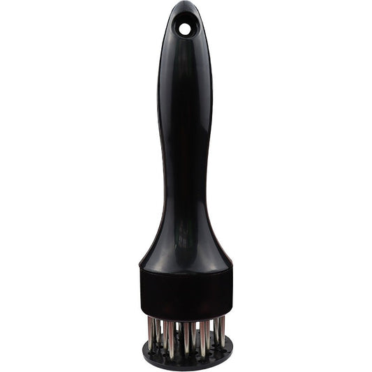 Dispozitiv Pentru Fragezit Carnea Cu 21 Tije Din Otel Inoxidabil 304, Aparat Pentru Perforare Si Condimentare, Capac Protectie, 20 cm, Negru