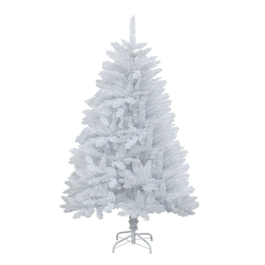 Brad Artificial de Craciun, Aspect Bogat cu 800 Varfuri, Suport Inclus, Interior si Exterior, Material PVC, Inaltime 210 cm, Alb