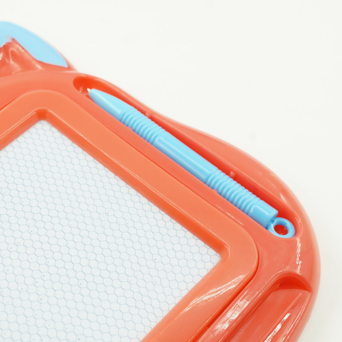 Tablita Magnetica de Scris si Desenat pentru Copii, Model Pisica cu Creion si Buton Stergere, Material Plastic, 23.2x18.5 cm, Rosu