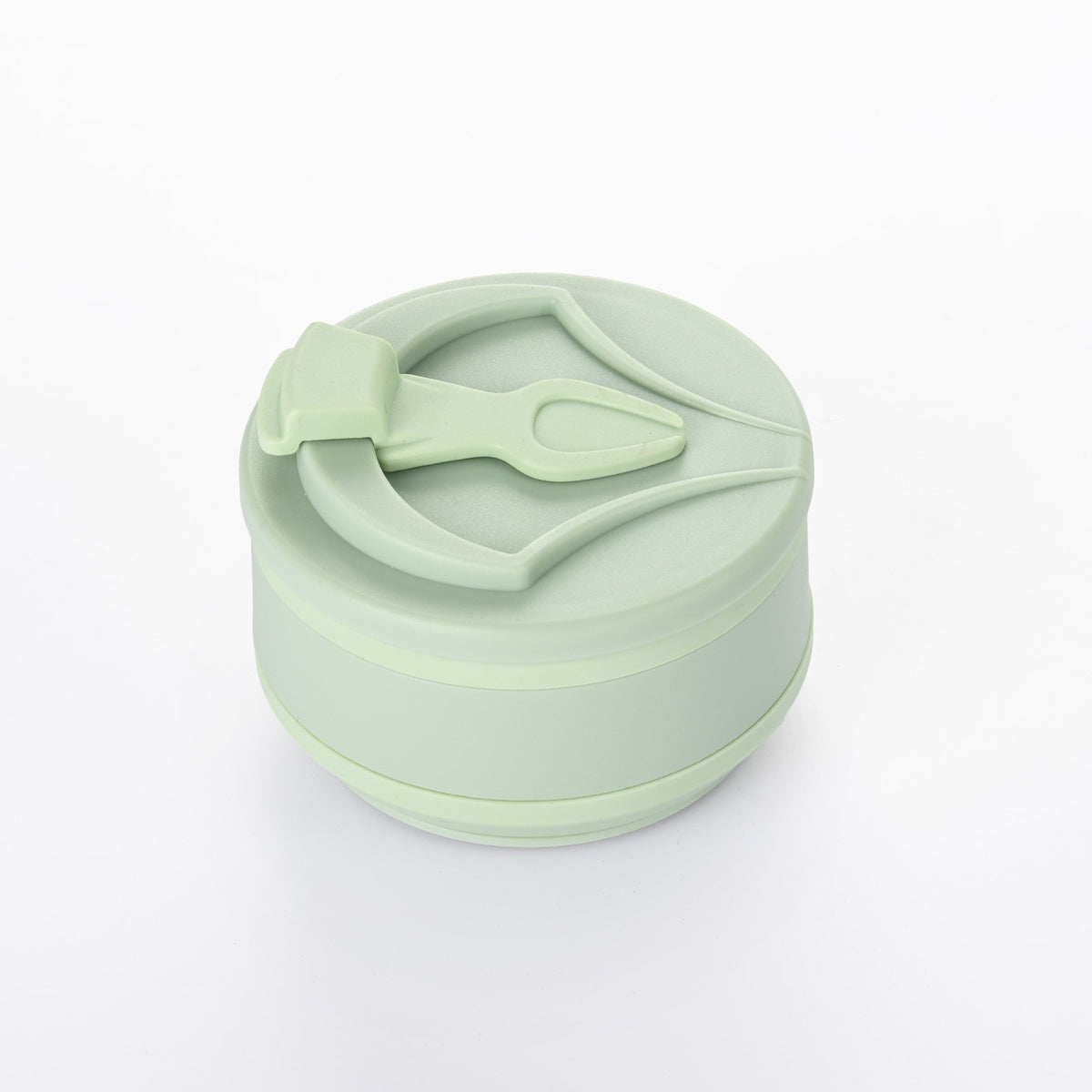 Pahar Pliabil din Silicon pentru Calatorii si Camping, Cana Portabila Reutilizabila, Material Ecologic Fara BPA, 350 ml, Verde, 8.2x6.3x9.1 cm