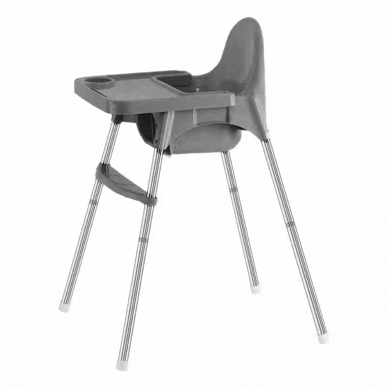 Scaun de Masa Telescopic pentru Bebelusi si Copii, Reglabil pe Inaltime, cu Centura de Siguranta si Suport Picioare, Design Compact, Varsta 6-32 Luni, Gri