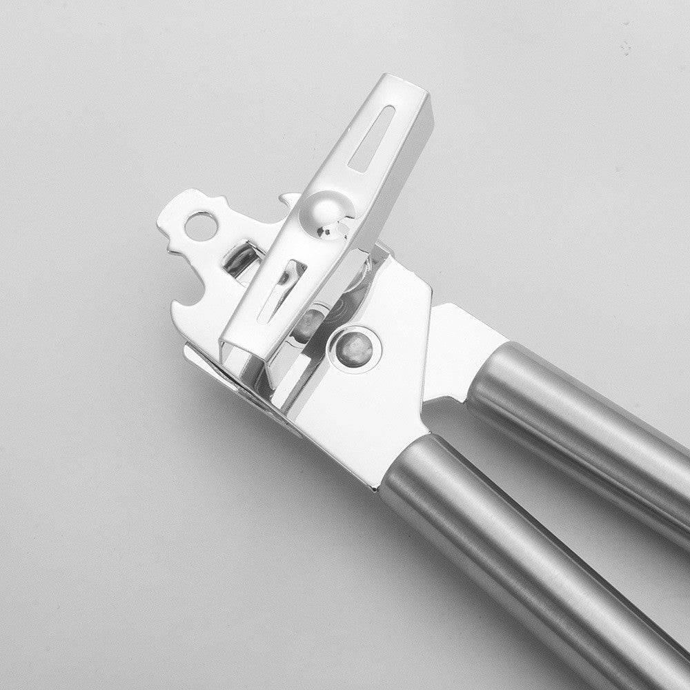 Deschizator Conserve Manual, Mecanism de Taiere Facila si Precisa, Manere Ergonomice Antiderapante, Otel Inoxidabil, Gri